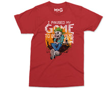 Halloween Gamer T-shirt I Paused My Game To Be Here Dead Skeleton Video Gaming T-shirt, Unisex Jersey Short Sleeve Halloween Gift Unisex Tee