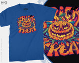 Trick or Treat Halloween T-shirt, Evil Scary Pumpkin, Halloween Outfit, Halloween Costume Shirt, Halloween Gift 2024, Unisex T-Shirt