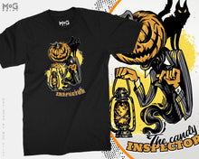 Halloween Evil Pumpkin T-shirt, The Candy Inspector, Halloween 2026, Halloween Gift for Kids Children, Scary Spooky Horror - Unisex Tee
