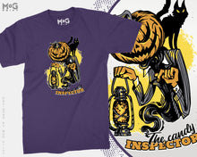Halloween Evil Pumpkin T-shirt, The Candy Inspector, Halloween 2026, Halloween Gift for Kids Children, Scary Spooky Horror - Unisex Tee