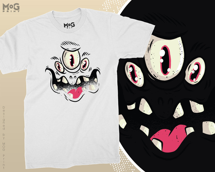 Halloween Face T-shirt, Spooky Season Shirt, Matching Family Group Tee, Scary Face Outfits, Halloween Costume Unisex T-shirt, Funny Gifts for Kids Adults