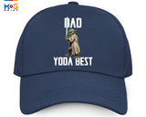 Dad Yoda Best Baseball Cap, Galaxy Unisex Adult Cap, Best Dad Hat Father's Day Gift, Funny Dad Trendy Cap, Daughter Son Gift for Daddy