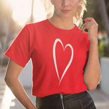 Love Heart Symbol T-shirt Cute Girls Top Yoga Spiritual Hearts Fashion Women Tee