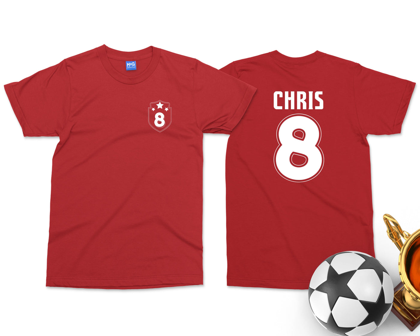 Football Personalised T-shirt Custom Football Shirt with YOUR NAME & NUMBER, Mens Coach Kit, Kids Sports Soccer team