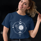 Mystic Moon T-shirt Women Trending Fashion Clothing Mysterious Graphic Tee Gift