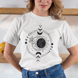 Mystic Moon T-shirt Women Trending Fashion Clothing Mysterious Graphic Tee Gift