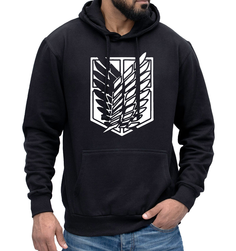 Survey Corps Emblem Logo Hoodie Attack on Titan Anime Manga Clothing Hoodie - Unisex