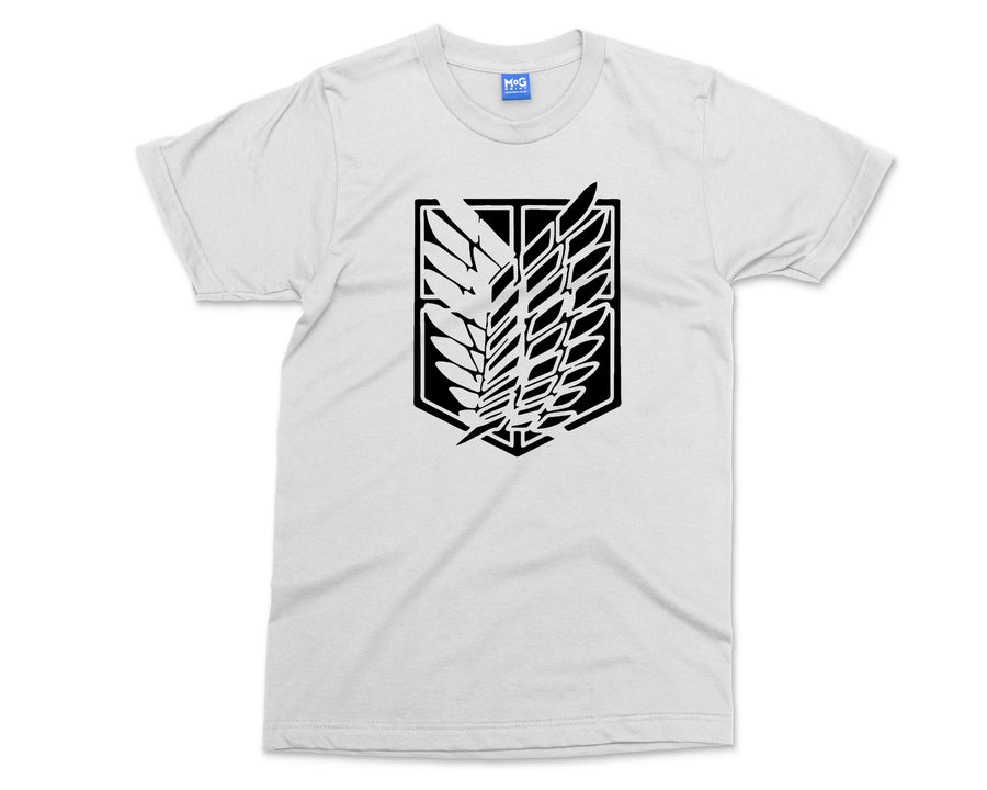 Survey Corps AOT logo T-shirt Attack on Titan Anime Manga Gift Japan Tee - Unisex