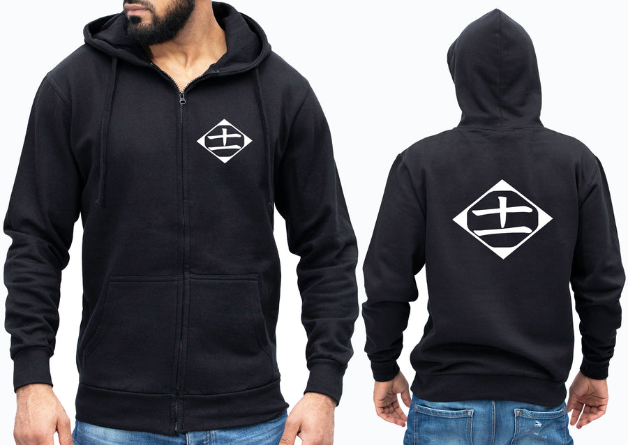 Bleach 11th Division Squad Zipped Hoodie Kenpachi Zaraki Thousand-Year Blood War Anime Jumper