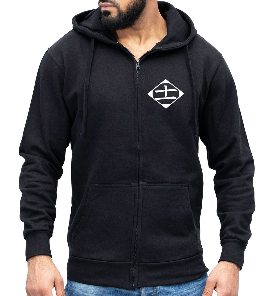 Bleach 11th Division Squad Zipped Hoodie Kenpachi Zaraki Thousand-Year Blood War Anime Jumper