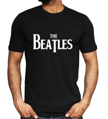 The Beatles Inspired Logo T-shirt Retro Rock Band Tee Classic Music Gift Top