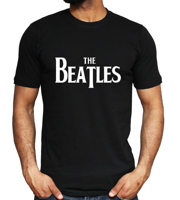 The Beatles Inspired Logo T-shirt Retro Rock Band Tee Classic Music Gift Top