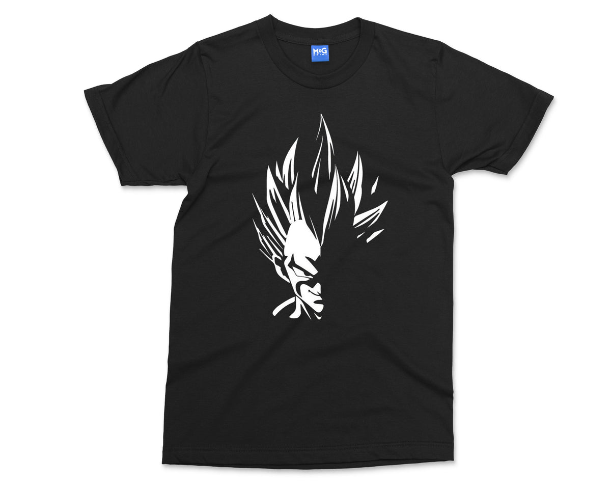 Vegeta Evil Smirk T-shirt DBZ Super Saiyan Manga Art Dragon Ball Z Cool Anime Cosplay Tee