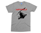 Airwolf Helicopter Inspired T-shirt 80's Classic Movie Film Eighties Fashion Men's Top