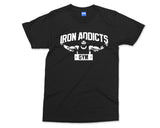 Iron Addicts GYM T-shirt Mike Rashid Inspired Training Bodybuilding Top