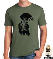 See You Space Cowboy T-shirt Spike Spiegel Cowboy Bebop Retro Anime Tee