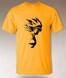 Goku Super Saiyan Inspired DBZ T-shirt Dragon Ball Z Anime Manga Sketch Art