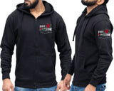 Free Palestine Stop War Liberation Zip Hoodie, Save Palestinians Anti-Israel Occupation Peaceful Protest Support Palestine Top For Adults