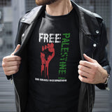 Free Palestine End Israeli Occupation Support T-shirt, Equality For United Palestine Political Activist Peaceful Protest Tee For Him Her