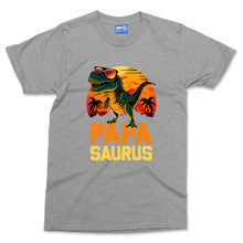 Papasaurus T-shirt Funny Dad T-rex Daddy Husband Birthday Family Fathers Day Gift