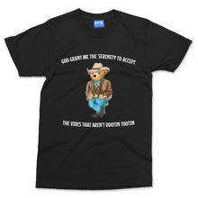 Serenity Bear T-shirt God Grant Me The Serenity To Accept The Vibes Funny Tee