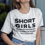 Funny Short Girl T-shirt Short Friend Gift Small Women's Petite Fashion Fun Tee