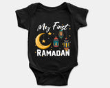 Baby First Ramadan Jumpsuit Islamic Kids Bodysuit Baby Grow Romper