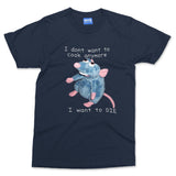 Don't Want To Cook T-shirt Funny Remy Rat Inspired Classic Film Movie Tv Gift