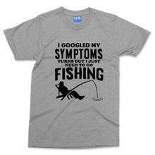 Googled Symptoms T-shirt Funny Fisherman Fishing Lover Anlger Dad Grandad Gift