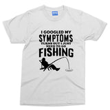 Googled Symptoms T-shirt Funny Fisherman Fishing Lover Anlger Dad Grandad Gift