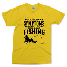 Googled Symptoms T-shirt Funny Fisherman Fishing Lover Anlger Dad Grandad Gift