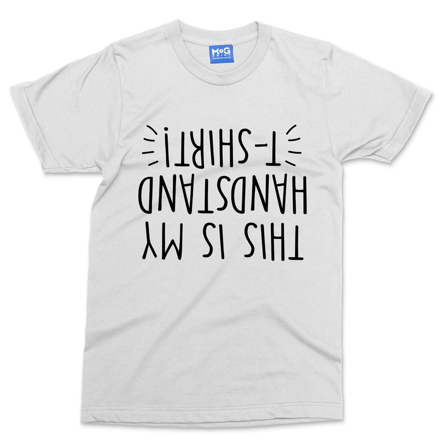 This My Handstand T-shirt Funny Gymnastics Gym Upside Down Flip Childs Gift Tee