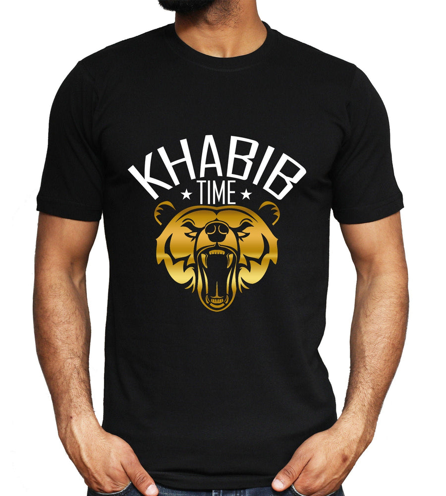 Khabib Time T-Shirt, MMA Fighter Apparel, Khabib Nurmagomedov, Mixed Martial Arts, GYM Training Shirt