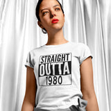 Straight Outta Custom Year T-Shirt - Straight Outta Personalised T-Shirt - Custom Unisex T-Shirt - Customized Gift, Tumblr Humor T-Shirt