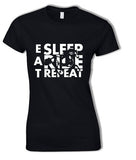 Eat Sleep Ride Repeat Shirt, Women's Horseback Riding Tee, Horse Rider Gift Shirt, Unisex Tee for All Sizes