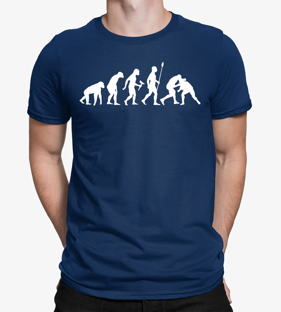 Wrestling T-shirt, Evolution of Wrestler, Wrestling Fan, Wrestler Gift, Sambo, Judo, Martial Arts Gifts, MMA Shirt, Mens Gym Shirt