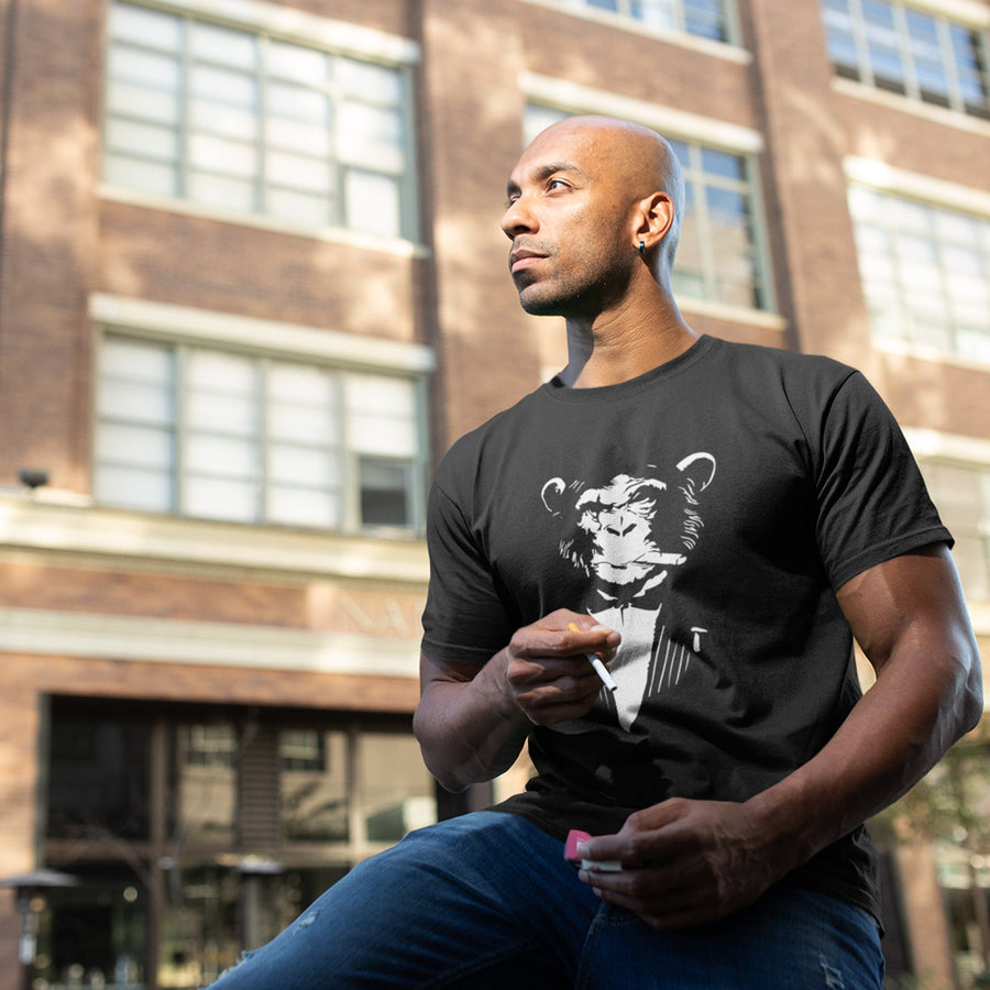 Mafia Monkey T-shirt, Funny Monkey Shirt, Godfather Parody, Animal Lover Gift, Gift for him / Men