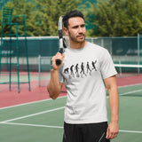 Evolution of Man to Tennis Player, Wimbledon, T-Shirt, Ape Human Tennis Evolution