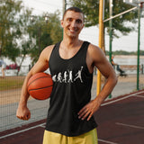 Basketball Evolution Vest, Basketball gifts, Basketball Coach, Basketball Lover, Basketball Apparel Unisex Sports Workout Tank Top