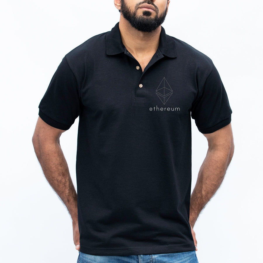 Ethereum Polo Shirt, Eth Cryptocurrency Trader Shirt, Forex Stock Trading Shirt for Miner/Investor Blockchain- Unisex Shirt