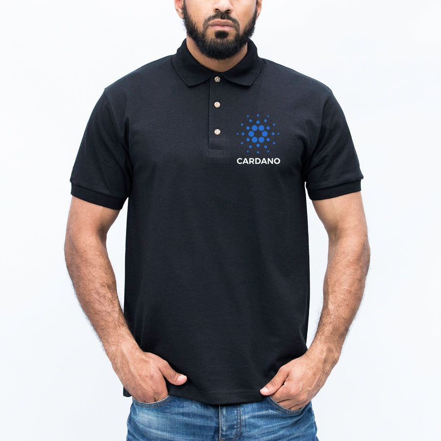 Cardano ADA Polo Shirt Cryptocurrency Pocket Icon Logo Crypto Currency Coin Defi Technology Coders/Miners Traders/Investors Gift Tops