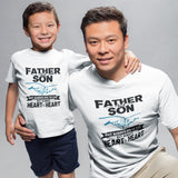 Father and Son T-shirt, Best Daddy Dad Son Matching Tees, Friendship Goals Family Love Fathers Day Gift Present