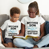 Mother and Son T-shirt, Mummy Child Matching Tees, Gift for Mum and Son, Mothers Day Gift Birthday Present tshirt Mom, Family Matching