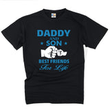 Daddy and Son T-shirt Friends for Life Friendship Goals Fathers Day Family Gift Dad Love With Family Funny Top