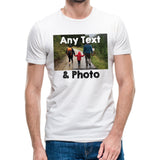 Personalised Photo T-shirt, Custom Print Any Picture &amp; Text, Personalised Image A4 A3 Print Your Photo t-shirt, Unisex All Sizes Tee Top