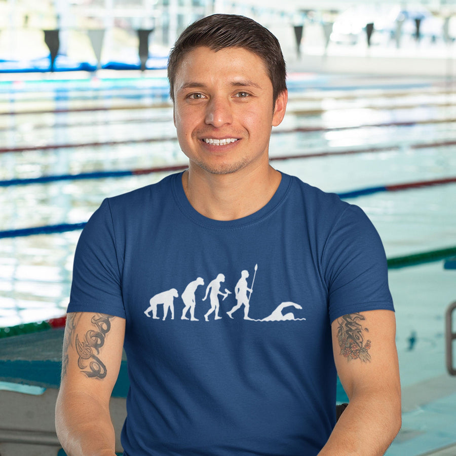 Evolution of Swimming T-shirt, Swimmer Shirt, Swimming Gifts, Diver Pool Swim Games Summer Tee Gift for Swimmer him her Friends