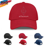 Ethereum Hat, Eth Crypto Coin, Ethereum Baseball Cap, Dad Gift, Hodl Cryptocurrency Gift, ETH Crpyto Trader, Blockchain Technology Hat