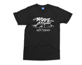 Nope Not Today T-shirt Funny Lazy Slogan Tshirt, Cute Sleeping Cat, Laziness Cat Kitten Shirt Animal Cat Lover Gift, Men Women Unisex Tee