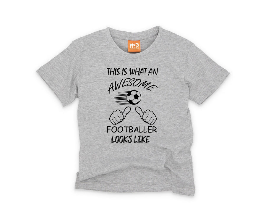 Funny Football T-shirt, Awesome Footballer Gift Shirt, Boys Football Tshirt, Footballer Gifts for Boys Son Grandson, Football Birthday