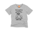 Funny Football T-shirt, Awesome Footballer Gift Shirt, Boys Football Tshirt, Footballer Gifts for Boys Son Grandson, Football Birthday